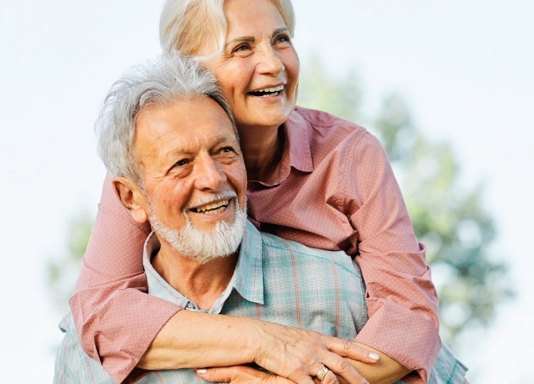 Senior Couple Hugging